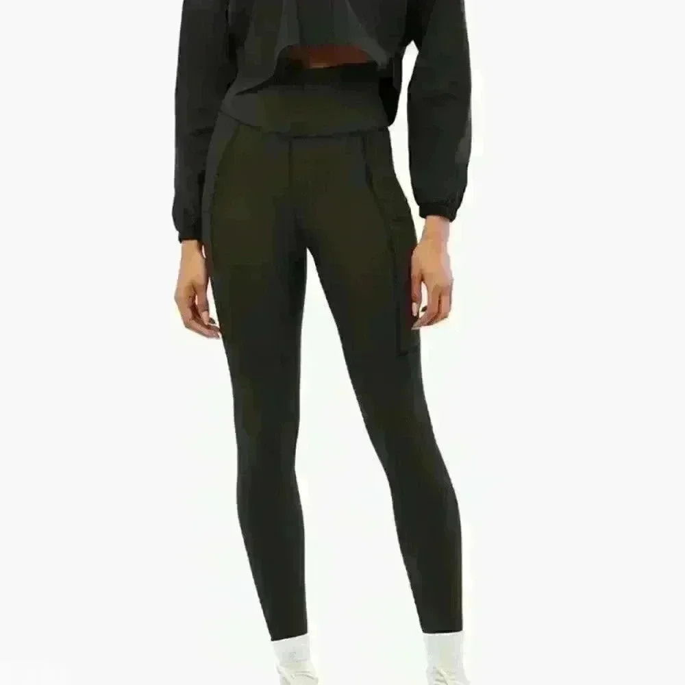 NWT WEWOREWHAT HIGH RISE POCKET LEGGING BRUSHED POLY Sz M